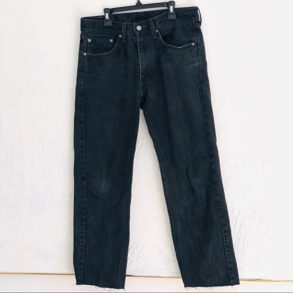 Levi - Black Denim Relaxed Fit 505 - W:32 L:30